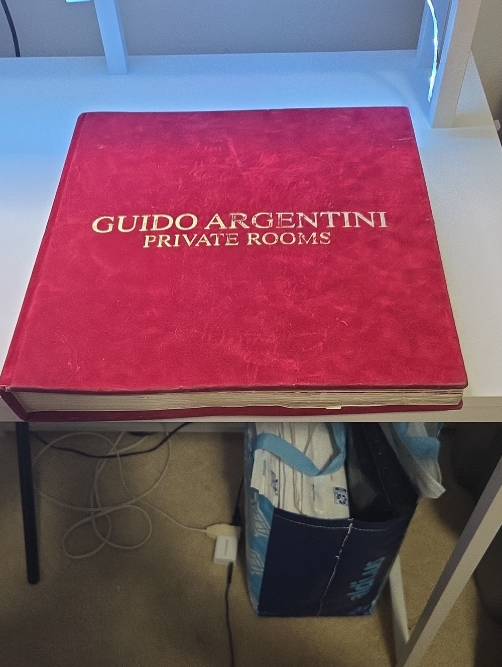 Guido Argentini Private Rooms Velvet Coffee Table Book - Red
